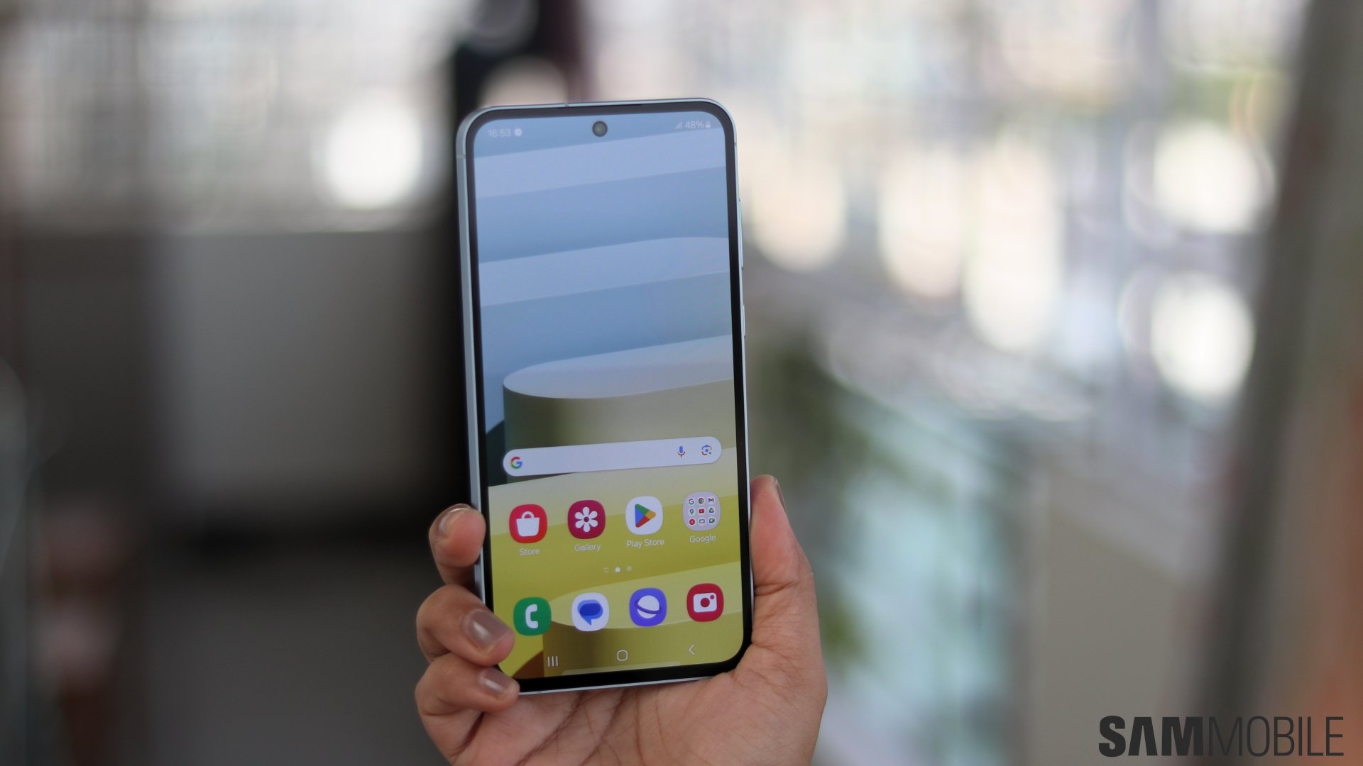 galaxy a55 one ui home screen