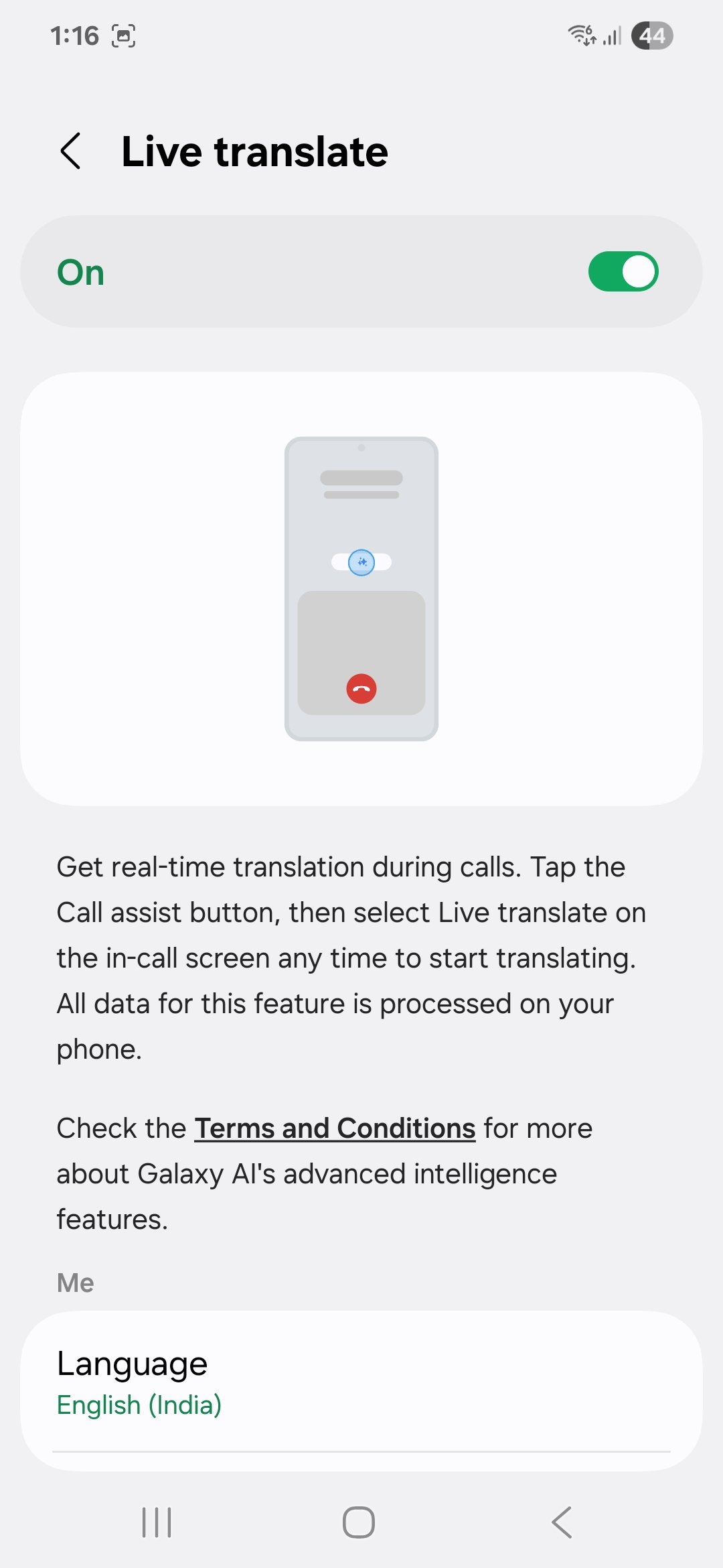 18 - samsung galaxy s23 android 15 one ui 7 settings galaxy ai call assist